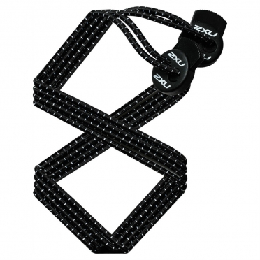 2XU Locked Laces elastische veters zwart 2015 UA1855g 